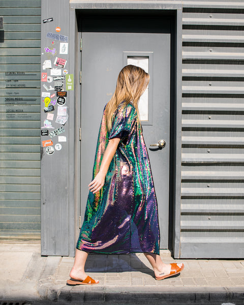 SEASHELLE sequin robe