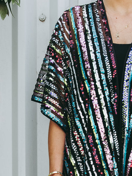 SPARKLEHUG sequin robe