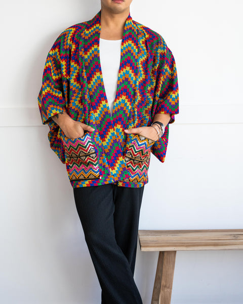 RAINBOW kimono coat